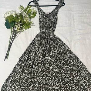 Floral LOFT Sundress with waist tie